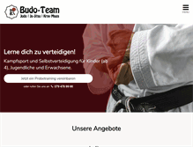 Tablet Screenshot of budo-team.ch